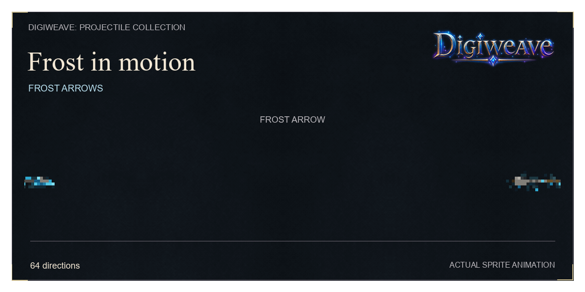 Frost Arrows flying across the screen