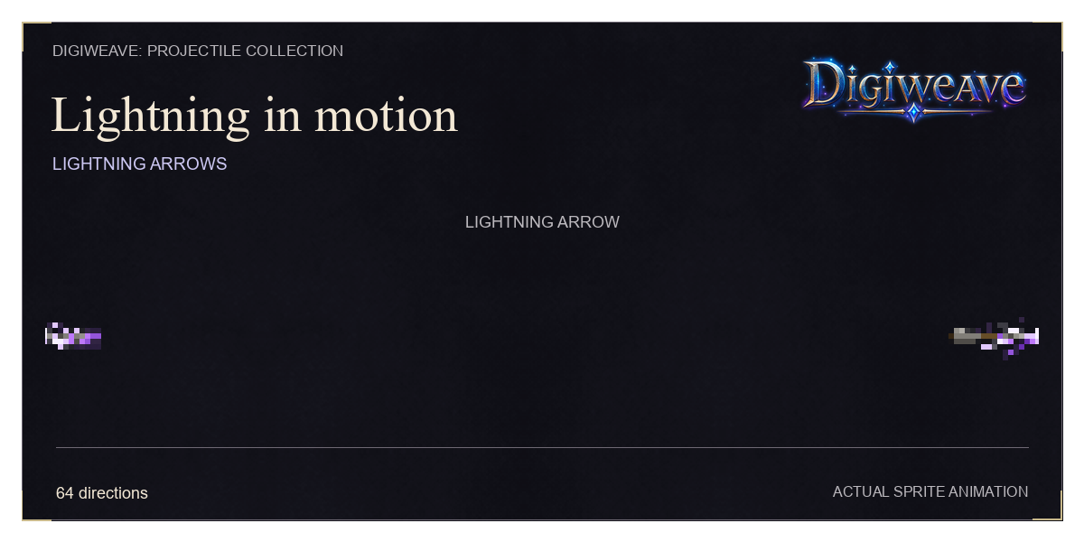 Lightning Arrows flying across the screen