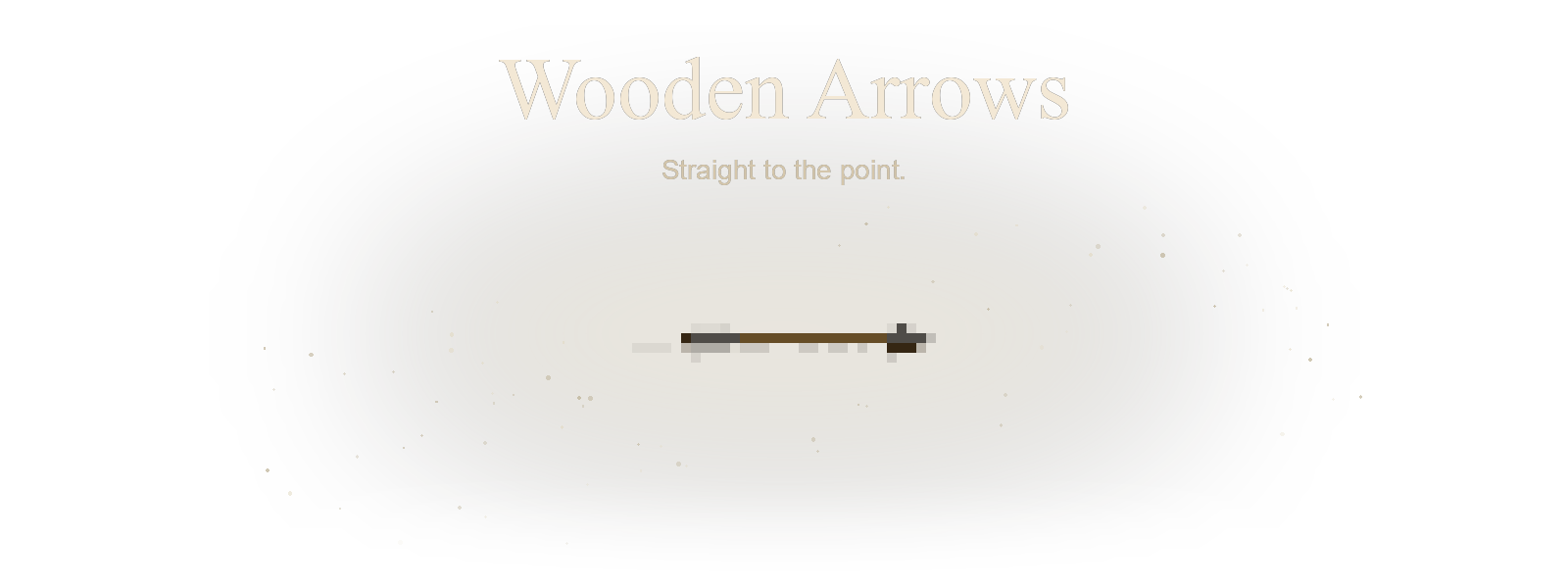 Wooden Arrows flying east with particle effects